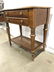 Pair ETHAN ALLEN Carved Wooden Side Tables - 5