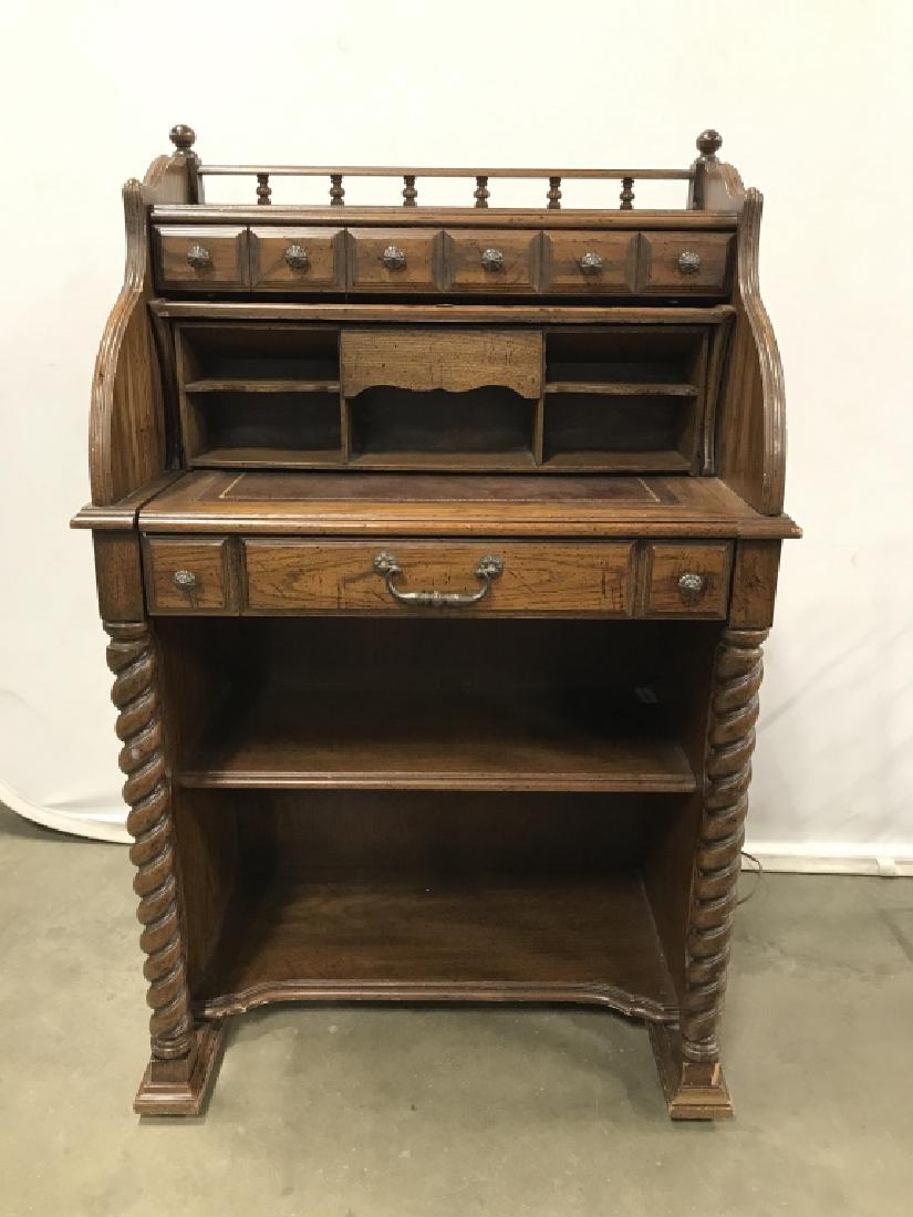 Vintage National Mt Airy Roll Top Desk Barnebys