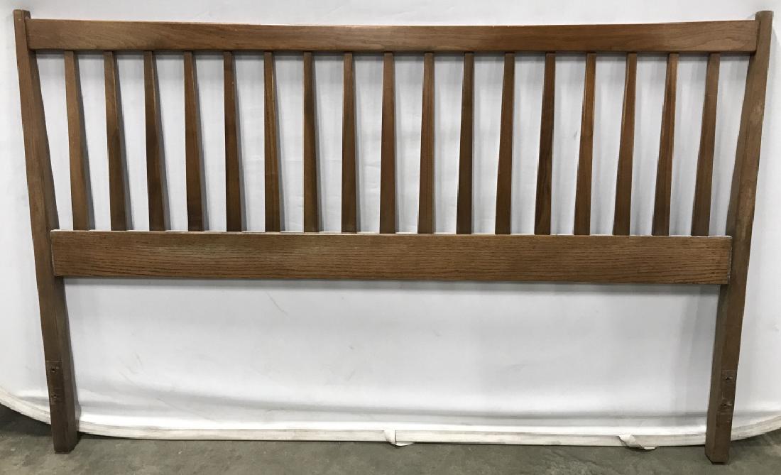 Vintage Wooden Headboard Pos Full/Queen Vintage Wooden: Vintage Wooden Headboard Possibly Full/Queen, measures approximately 60 inches wide x 38 inches tall, some surface scratches and wear. Mid Century Modern Headboard, Bedroom Furniture, Vintage Wooden H