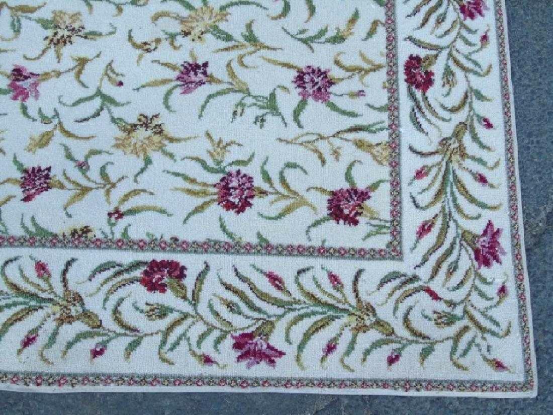 Stark Floral Carpet: Custom made STARK carpet, wool blend with floral pattern. Dimensions are 218 inches by 143 inches. Professionally cleaned by previous owner, no condition issues noted. home furnishings, home accent, r