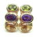 RAAFTY 14 K Gold Earrings w SemiPrecious Gemstones - 3