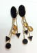 14 K ESA Gold Earrings w SemiPrecious Gemstones