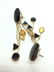 14 K ESA Gold Earrings w SemiPrecious Gemstones - 3