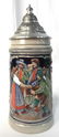 Vintage German Ceramic Beer Stein W Lid - 2