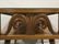 Vintage Carved Wooden Side Table W Glass Top - 2