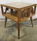 Vintage Carved Wooden Side Table W Glass Top - 3