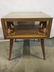 Vintage Carved Wooden Side Table W Glass Top - 5