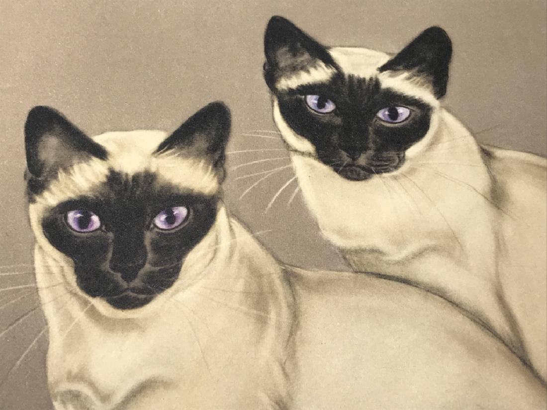 Lot 8 Gladys Emerson COOK Prints Of Kittens: Prints are loose in booklet. Some minor surface wear along edges of papers. Each print measures approx 15.75 inches in height by 11.8 inches in width. Decorative wall art, kitten cat animal art, color