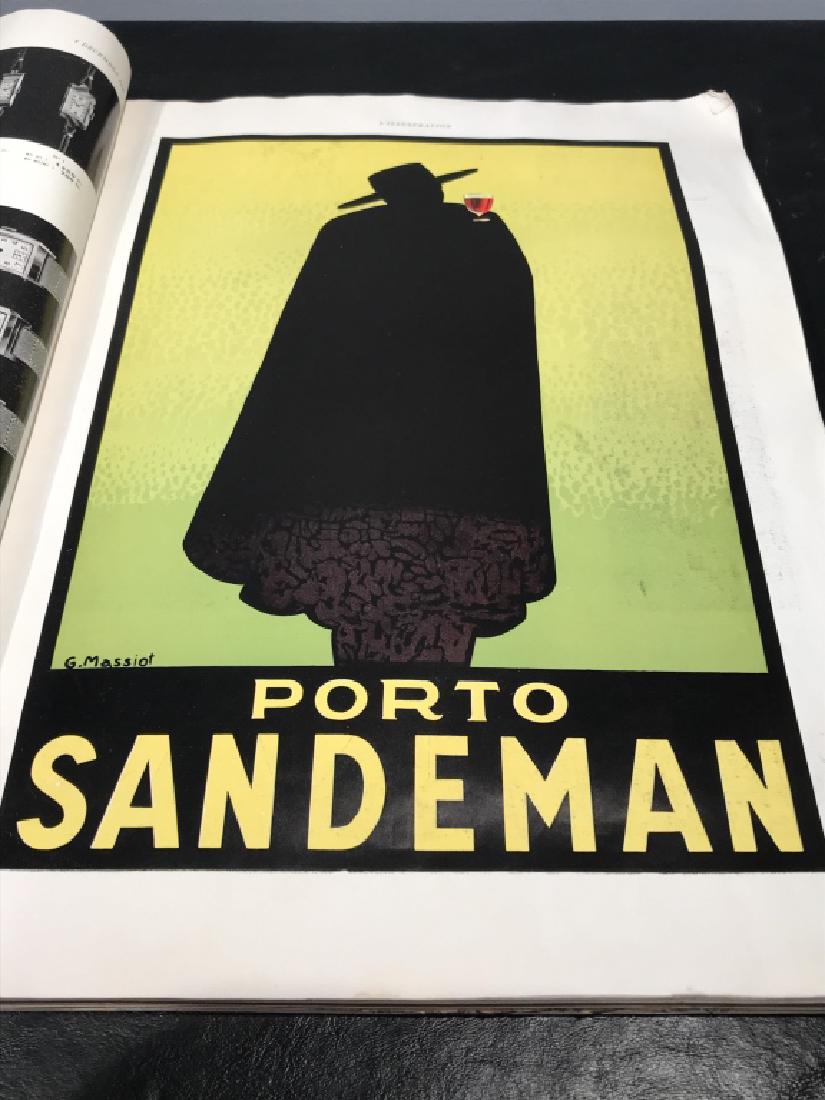 Magazine Book of Illustrations, L’Illustration: Cover appears to be missing. First page has advertisement for Succès Renault. Book contains additional Art Deco Style Poster advertisements printed in magazine format, along with a section of removab
