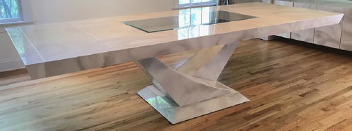 Contemporary Cream Lacquer Gl Dining Table Contemporary Cream Lacquer Gl Dining Table