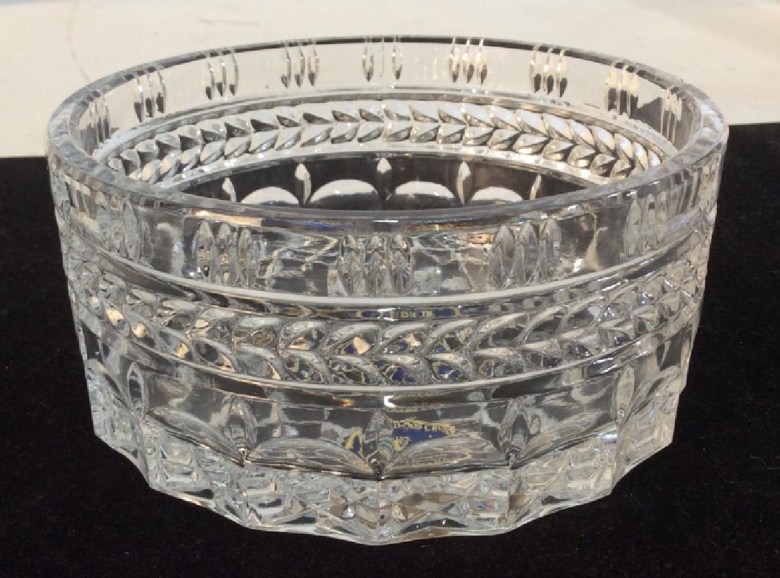 Vintage Lenox Crystal Bowl: Various Cut Crystal Designs. Thick and heavy. No visible wear. 4.5 in. dia. 2 1/4 in. tall. Lenox Crystal, Vintage Crystal Bowl,Tabletop Crystal, Lead Crystal Ware, Vintage Crystal Bowl, Crystal Trink