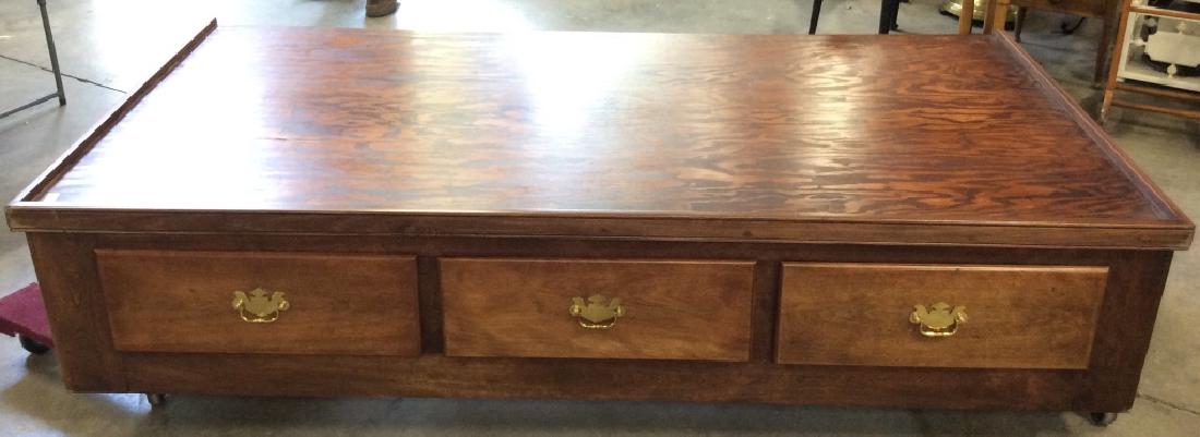 Campaign Twin Bed: Campaign Bed, campaign furniture with drawers underneath, bedrrom furnishgins, bed with storage drawers, twin size bed. 41 in by 79 in. 4