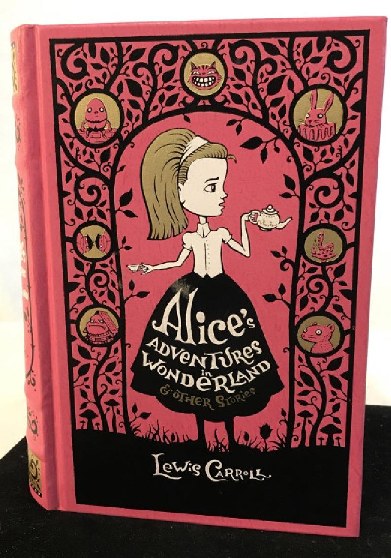 Alice’s Adventures In Wonderland- Lewis Carroll: Hard Copy Book, Measures 9 3/8 x 6 1/8 x 2 1/2. Some discoloring to cover, some pages missing from book and wear to interior lining Lewis Carroll, Alice’s Adventures In Wonderland, English Literatur