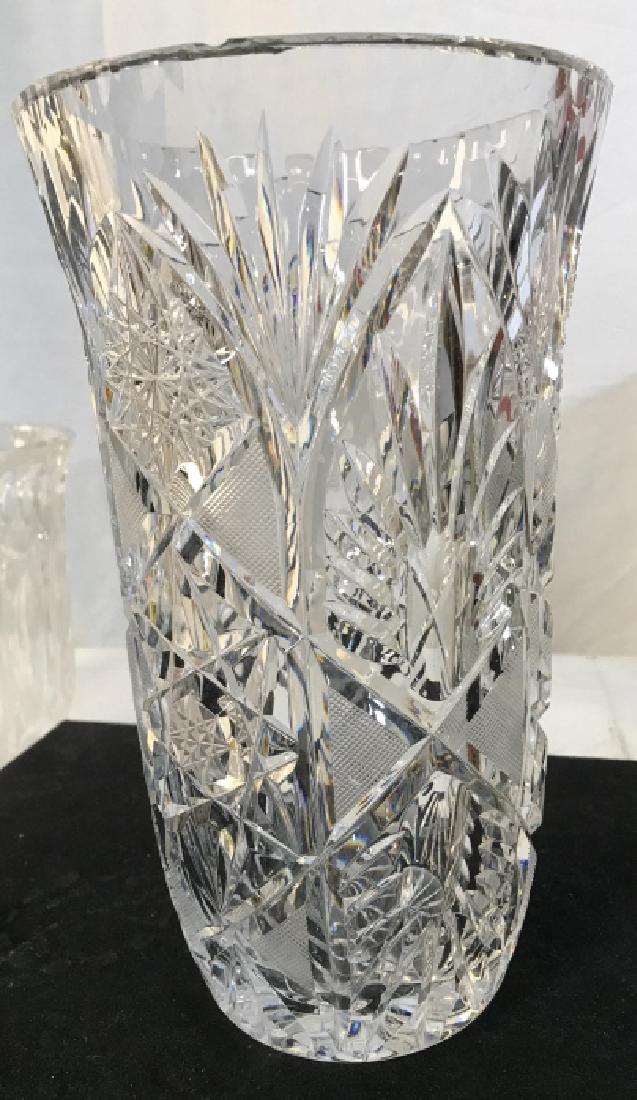 Vintage Lead Cut Crystal Vase Barnebys