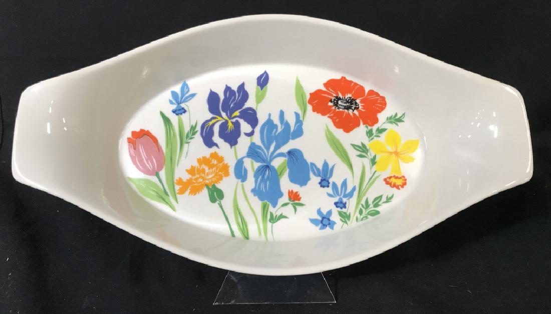 Vintage Porcelain Vegetable Side Dish: Stamp Marked - Primavera, taste Seller Sigma, Made in Japan, 279. Possibly hand painted. Has side lifting handles. Measurements, 12.5 x 6.5 in. No chips. Kitchen, Tableware, Serving Plate, Porcelain S