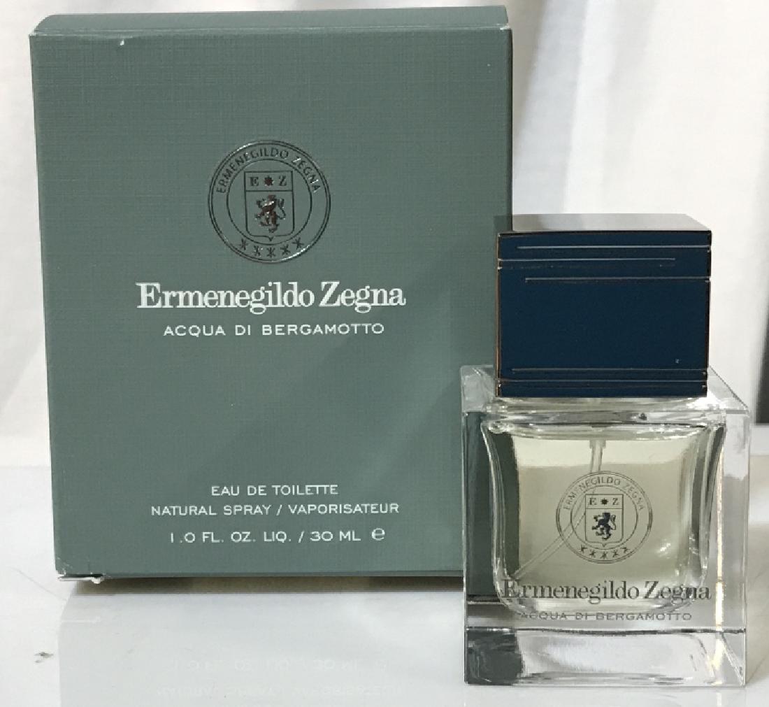 ACQUA DI BERGAMOTTO Eau de Toilette for Men Spray: Comes In Original Box. Milano Designer Ermenegildo Zegna grows the juiciest lemons, neroli oranges and bergamots in Calabria, then has his product made in Switzerland. 1 Oz./30 ml. Spray. Partial cont