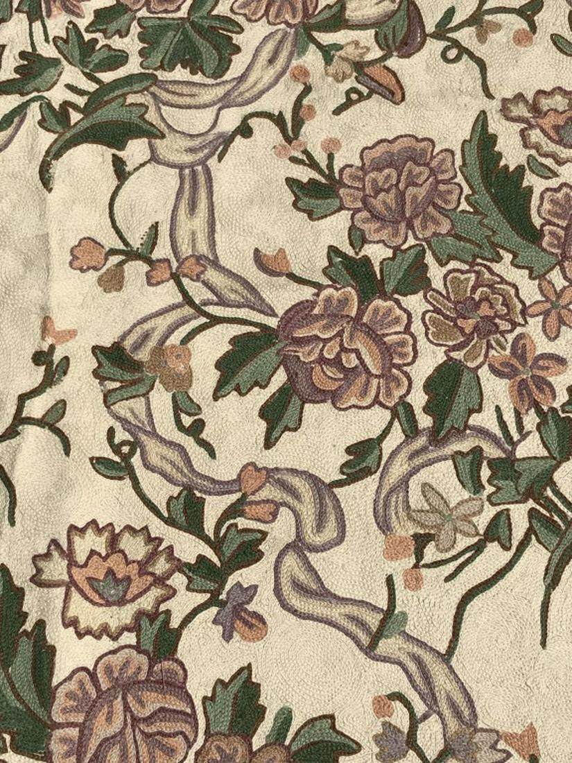 Floral Detailed Multi Toned Floral Detailed Wool: Rug contains multi toned floral, leaf, & vine detail. Measures approx 10 x 14. area rug, carpet, home accent and decor