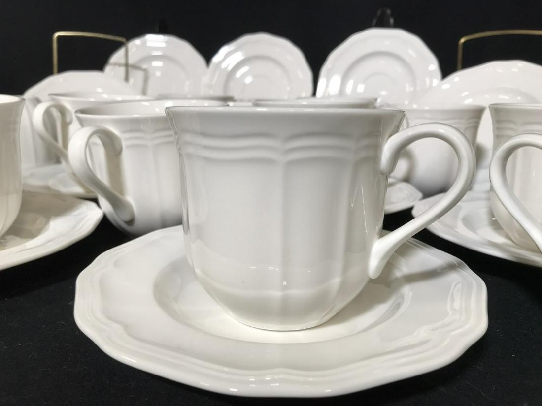 Set 68 MIKASA Contemporary EVERYDAY China Dishes: All Marked underneath. HK 400 Antique White. Pattern- Indone Sia. Freezer, Microwave, Dishwasher, Oven Safe! 1 Round Serving Dish, 12 in. 10 Dinner Plates, 10. 5 in. 10 Lunch Plates. 2 Large Serving B