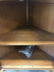 Vintage Wood Glass Corner Cabinet, PAINE - 4