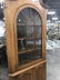 Vintage Wood Glass Corner Cabinet, PAINE - 9