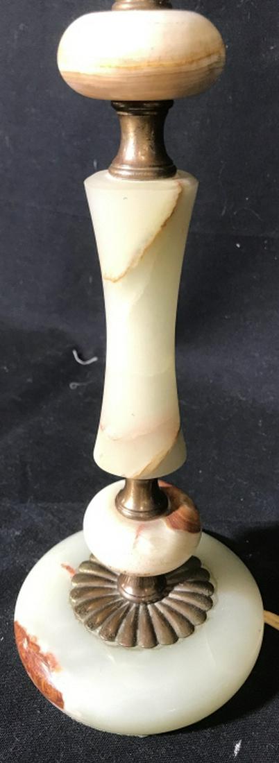 Stone Styled Table Lamp: Lamp has structures in the style of real stone. Includes finial 16.5 inches tall 4 inches wide. Table lamp, lamp, side table lamp, home accent and accessories, home lighting, 6.