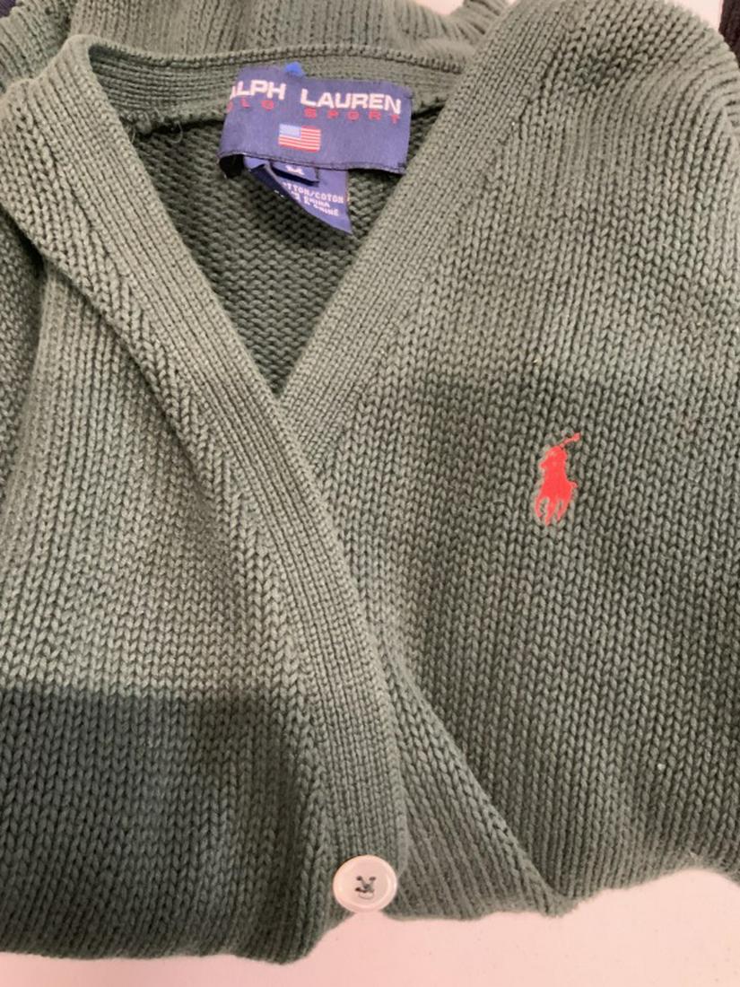 Group Lot Ladies Fashion Sweaters: Sweaters for sizes small and medium, brands include Ralph Lauren, Lacoste, Marbas Made in Italy, Ellie Tahari, Ardi K Designer, Banana Republic, Peserico, cashmere and sparkle sweater marked The Row M