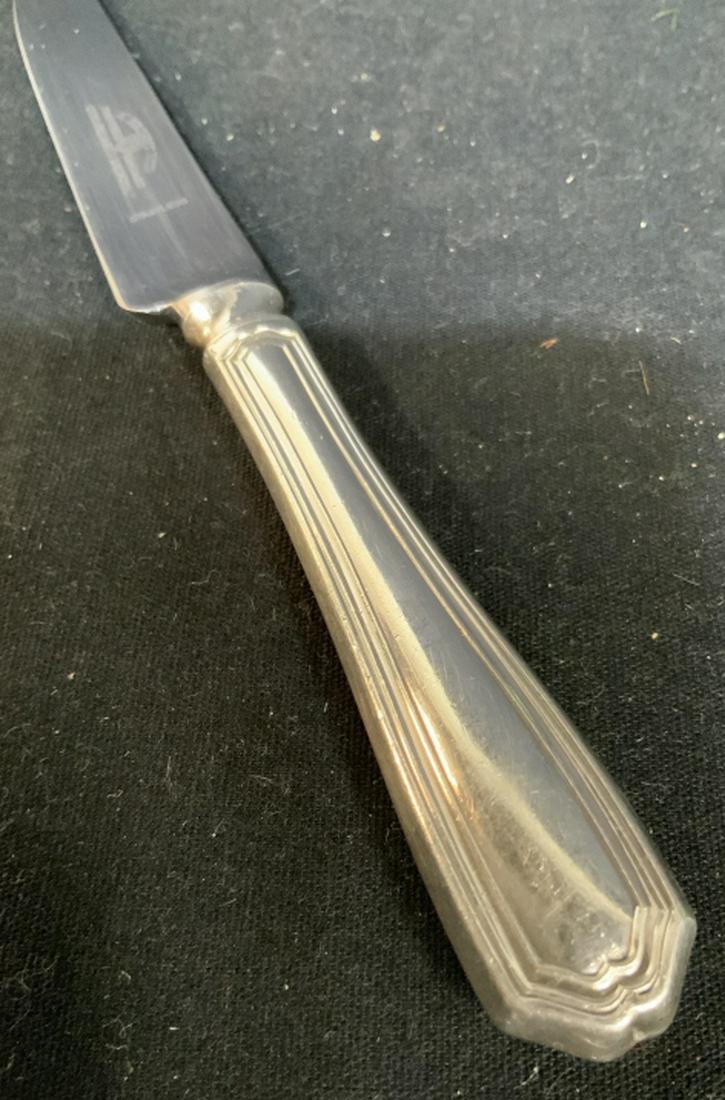 K Bright Ltd Sheffield Cheese Knife, Eng: Made in England, marked for Sheffield Silver toned Cheese knife, measures length app 8 inches flatware, serving utensil