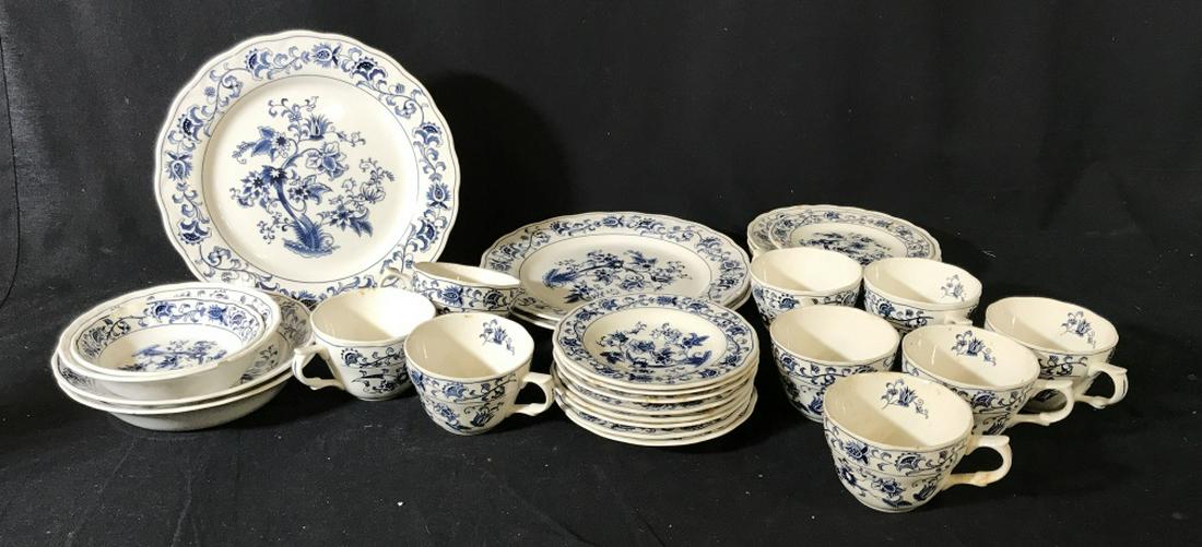 Set 28 Double Phoenix Ironestone Partial Set: Vintage set. Ironstone is dishwasher, microwave and oven safe. From Japan. 9 tea cups. All good condition. 4 small plates, each chipped. 3 dinner plates, all have a chip, 2 large soup bowls, 2 smaller