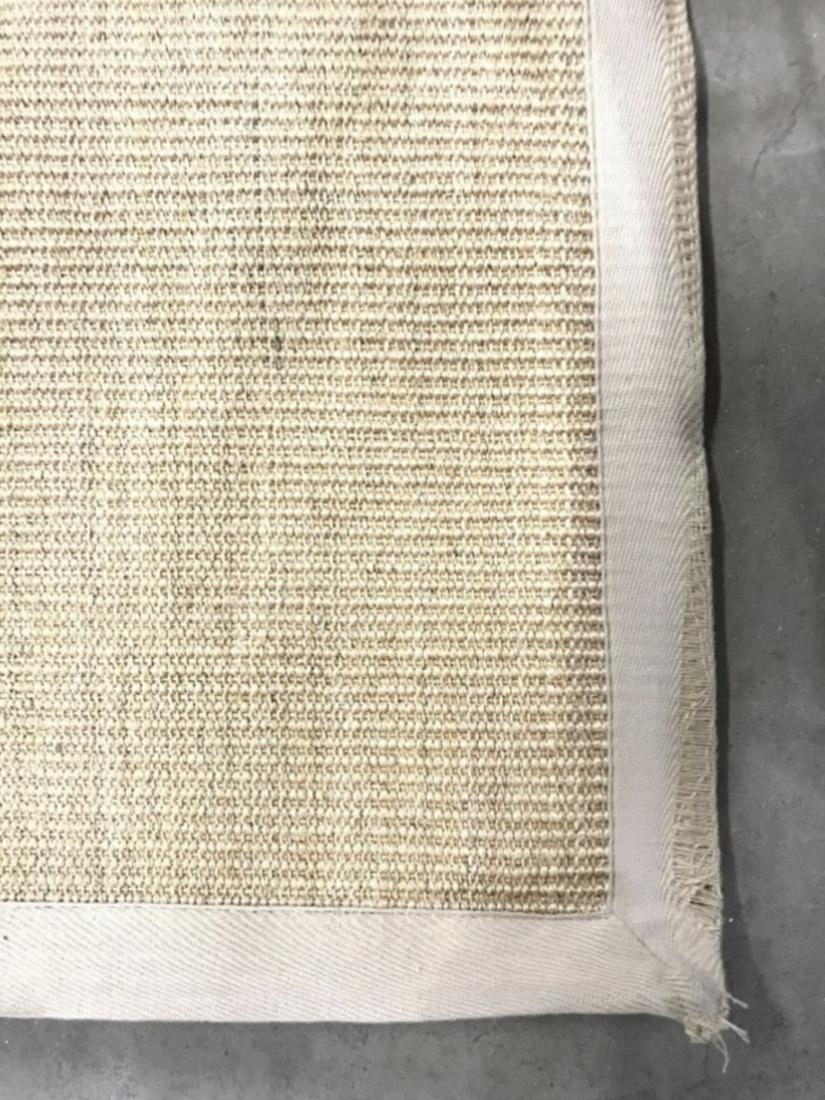 Beige Toned Rug: Rug is beige toned. Measures approx 120 inches long 96 inches wide. Needs cleaning. interior design, home accent and decor, home accessory 6