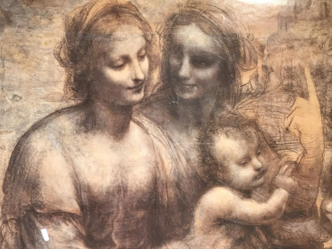 Framed Poster for The National Gallery, 1987: Poster is set behind plexiglass in gold tone wood frame. Some surface wear of frame. Measures approx 19.2 inches in height by 18.5 inches in width with frame. Poster print, vintage poster, decorative