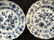 Pair Blue White MEISSEN Porcelain Plates - 9