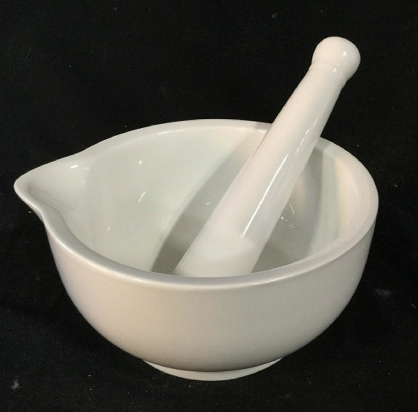 Porcelain Crate and Barrel Mortar & Pestle porcelain: porcelain mortar and pestle from crate and barrel. Large size approximately 7 inch diameter. Free of major condition issues condition, sticker still in tact on bottom. Apothecary accessory, kitchen ac