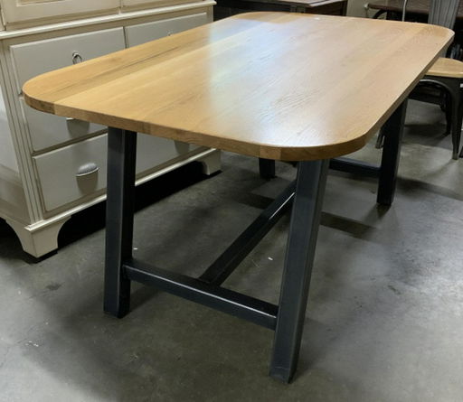 Custom Metal Wood Dining Table