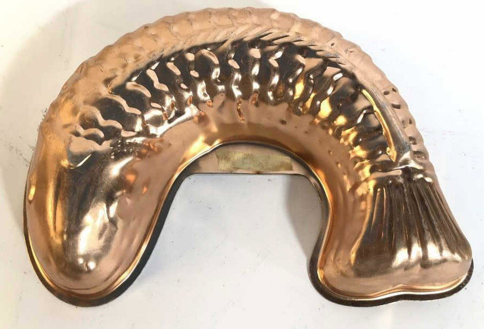 Vintage Copper Fish Mold Form Cooking or baking mold: Cooking or baking mold for jello or more, decorative copper mold measures app length 13 inches, kitchenware, dessert mold,