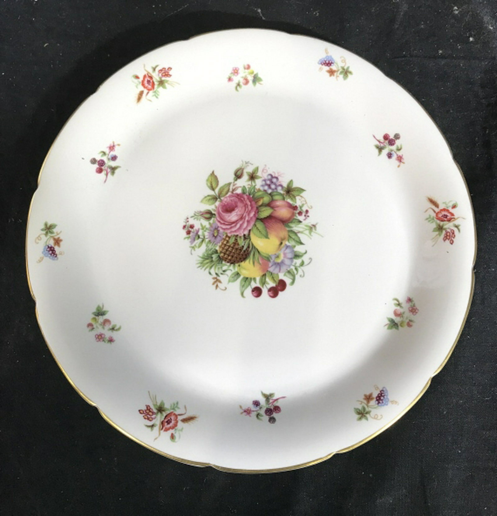 Coalport English Porcelain Platter Measures diameter: Measures diameter app 10 inches bone china, tableware, platter plate, shelf piece, decor piece