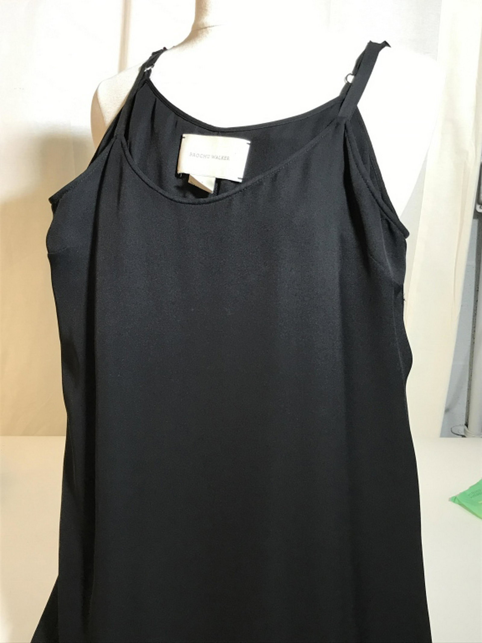 BROCHU WALKER Spaghetti Strap Silk Dress Size S slip: Size S slip dress in black silk from Luxury designer Brochu Walker. Knee length. Lined and lining is fitted. Shows at bottom. Slip Dress, Luxury Designer, Spaghetti Strap Dress, Brochu Walker, size S,