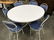 Lot 7 Vintage Round Dining Table W Metal Chairs - 2