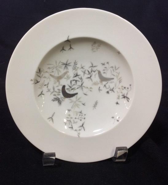 Vintage Rosenthal Porcelain Pedestal Foot Bowl: Marked for Germany trademarked Marked Rosenthal, SELB PLOSSBERG, Birds On Trees , fashioned for Robson, porcelain tableware, short cylindrical circular pedestal base, diameter app 7.5 inches ht app 1.
