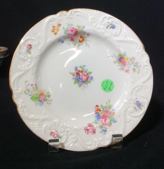 Spode Copeland Porcelain P,ate, England: Vintage English porcelain,marked for Spode, marked for Copeland, diameter app 8 inches tableware, porcelain collectible, shelf piece, tableware