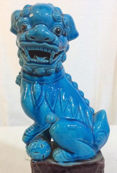 Vintage Porcelain Asian Foo Dog