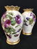 Pair French Paris Porcelain Botanical Vases - 11