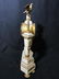Antique French Empire Marble & Bronze Mantle Clock - 12