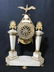 Antique French Empire Marble & Bronze Mantle Clock - 13