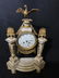 Antique French Empire Marble & Bronze Mantle Clock - 20
