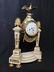 Antique French Empire Marble & Bronze Mantle Clock - 4