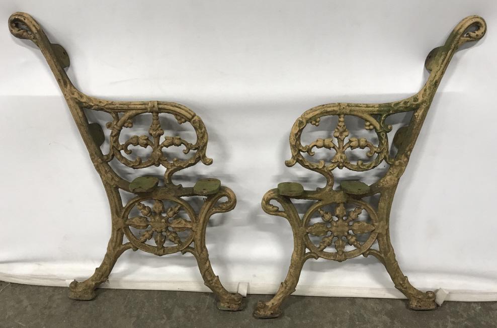 Antique French Cast Iron Bench Arms C 1870 Oct 23 2019 The