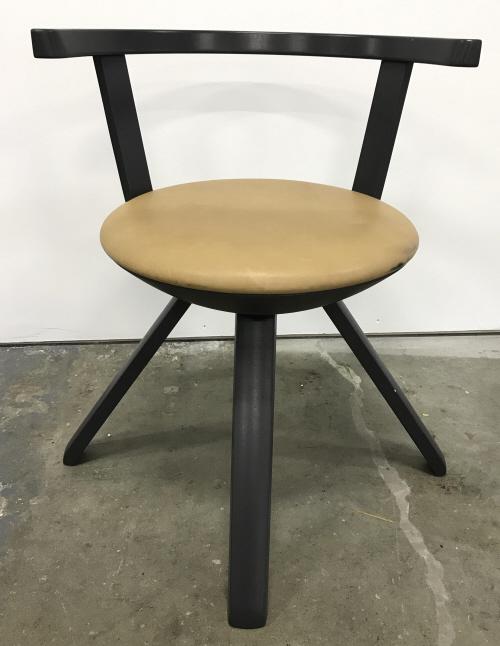 Artek Lacquered Birch And Leather Rival Chair: Finnish Design Artek Lacquered Birch And Leather Rival Low Back Task Chair. Rival is a universal chair suited for homes, public spaces and offices. Decidedly rooted in the Artek furniture tradition, i