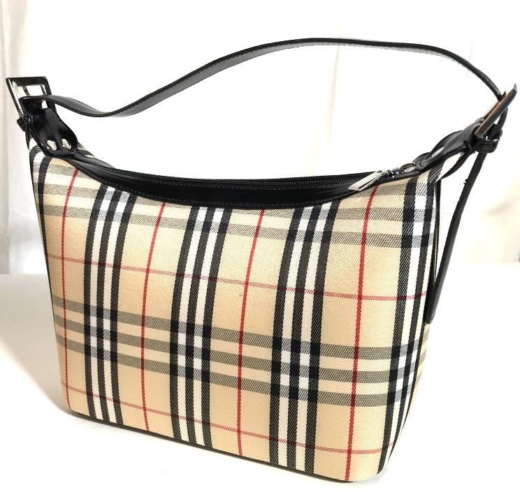 BURBERRY STYLE HANDBAG: Like new. Classic Burberry Noca Check. Handle adjusts size. Hangs approx 5.5 in, with 1 1/4 in. Luxury Bag Designer, Burberry Handbag, Ladies Accessory, Shoulder bag, Luxury Wardrobe Accessory, Britis