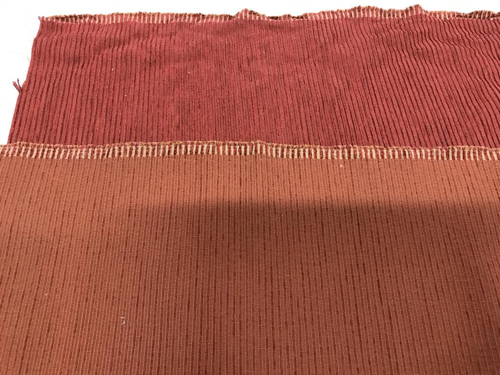 Textured Upholstery Remnant: Burgundy Color, linear pattern, measures 1 yard, 3 in. by 1.5 yards. Textiles, Fabric Remnant, Upholstery Remnant, Burgundy, Interior Design, Furniture Repair, Furniture Cover, Re Upholstery Fabric, H
