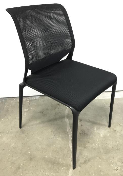 VITRA MedaSlim Chair By Alberto Meda: Vitra Black Toned MedaSlim Side Chair by Alberto Meda is an exceptionally robust visitor and conference chair with a sleek design and excellent user comfort. The front legs, backrest frame and seat ar